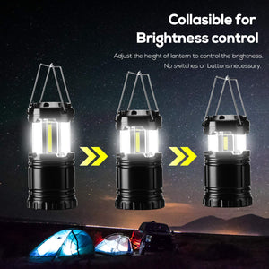 350 Lumen COB LED Collapsible Lantern Lights - Assorted Colors