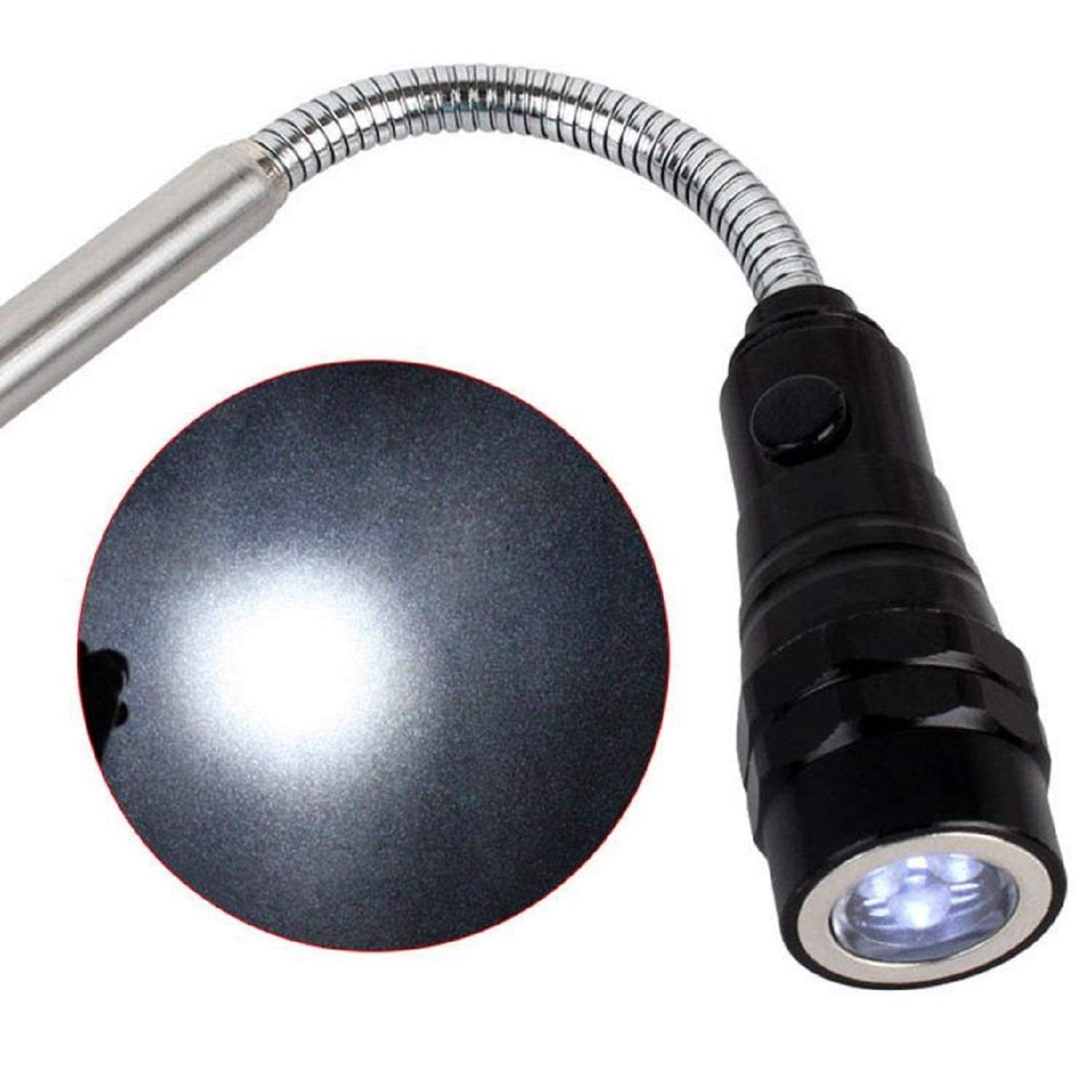 90 Lumens Telescopic Led Flashlight with Magnetic -  Assorted Colors